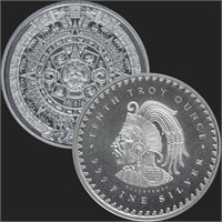 1/10oz .999 Silver GSM Aztec Round