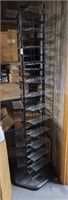 3 sided shelving stand metal frame plastic