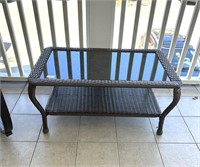 Outdoor Resin Wicker Coffee Table