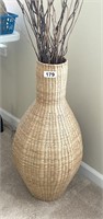 Home Decor Basket with Stems 15x15x60