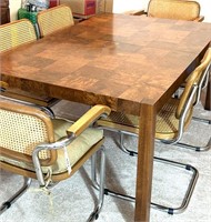 MCM Table, MCM 6 Bentwood Can Cavatilever Chs