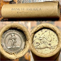 Q89 Vintage Bank of America SF Wheat Penny Roll