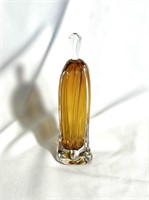 Blown & Signed Glass Perfume Bootle ~ Stunning