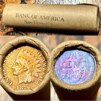 P100 Vintage Bank of America SF Wheat Penny Roll