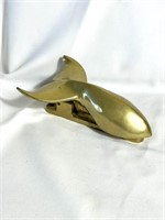 MCM Cast SOLID Brass Whale Tail Doorknocker