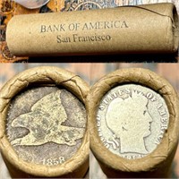Q18 Vintage Bank of America SF Wheat Penny Roll