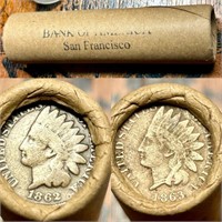 T89 Vintage Bank of America SF Wheat Penny Roll