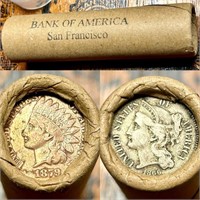 T58 Vintage Bank of America SF Wheat Penny Roll