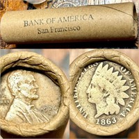W2 Vintage Bank of America SF Wheat Penny Roll