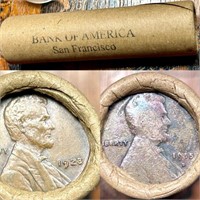 K3 Vintage Bank of America SF Wheat Penny Roll