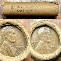 M77 Vintage Bank of America SF Wheat Penny Roll
