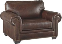 Traditional Leather Chair, Brown