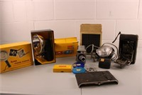 Assorted Vintage Cameras plus Accessories