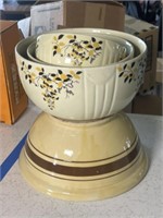 Yellow Ware & Hall Superior Mixing Bowls