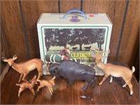 Vintage Breyer Clydesdales, Buffalo, & Deer