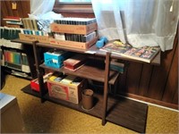 Vintage Shelf, VHS Tapes, Body Building Books