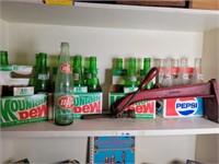 Vintage Mtn Dew & Pepsi Bottles & Capper