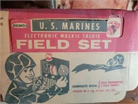 Vintage Remco Marines Walkie Talkie Set
