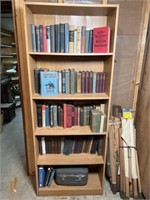 Bookcase w/ Vintage & Antique Books