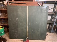 Vintage Wood Ping Pong Table