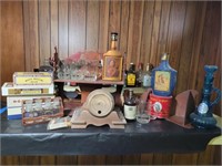 Vintage Whiskey Barrel Shot Set, Decanters & More