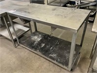 4' Stainless Steel Rolling Cart with Drawer