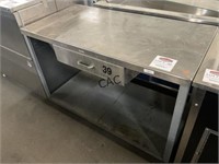 4' Stainless Steel Rolling Table with Drawer
