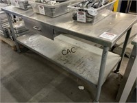6' Stainless Steel Table with Drawer