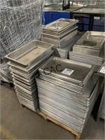 Pallet Lot of Trays, Pans, Lids & Cutting Boards
