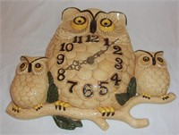 Owl wall clock.