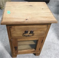 Wooden End Table - 18" x 14" x 26"