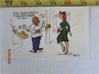 Vintage Postcard 40s Kromekolor Comic