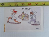 Vintage Postcard 40s Kromekolor Comic