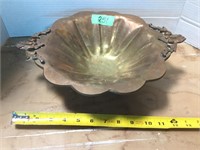 Copper Footed Dish