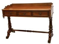 Mid Victorian Mahogany Library Desk/Accent Table