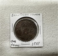 1837 Canadian bank token