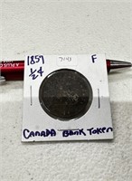 1812 Canadian 1/2 penny token