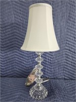 Decorative 21 inch glass table lamp with LED bulb