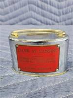 Vintage Bank of Lansing small coin bank