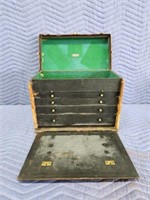 Vintage Weddle & Boers makers 4-drawer leather