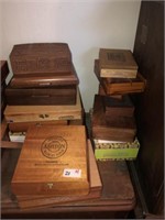 (14) Collectible Wood Boxes