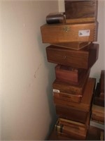 (13) Collectible Wood Boxes