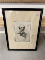 Robert E Lee Hopper Emoroy 1926 Framed & Matted