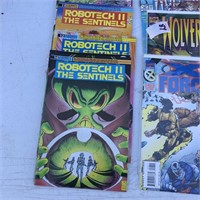 Comic Lot Wolverine, X-men, Robotech II, etc.