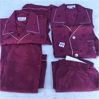 2 Sets Silk Pajamas Hangzhou China Vintage