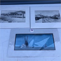 Prints Kure Beach, Boat, Railroad