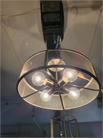 Round metal hanging lamp