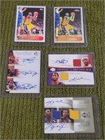 5 Kobe Bryant basketball cards
