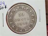 1899 G-04 Newfoundland 50 Cent Coin