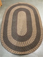 Country Braided rug 6’ x 4’